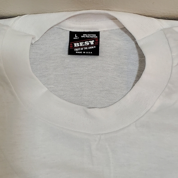 Vintage Bill of Rights Void Where Prohibited By Law White Shirt Adults M/L NWOT - Picture 6 of 7